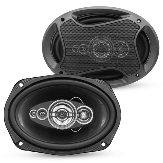 5Core 6x9 Car Speaker 800W  Pair 4Ohm 4 Way Coaxial Speaker w Super Tweeter Universal Fit